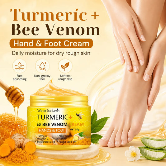 Turmeric Bee Venom Hand & Foot Cream For Dry Rough Skin