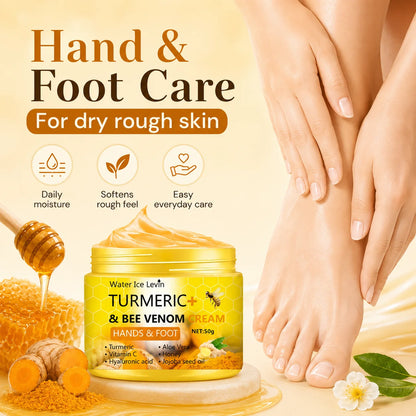 Turmeric Bee Venom Hand & Foot Cream For Dry Rough Skin