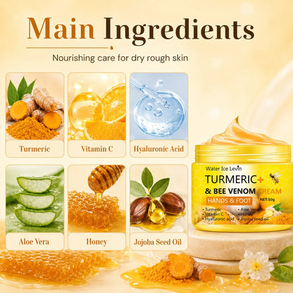 Turmeric Bee Venom Hand & Foot Cream For Dry Rough Skin